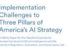 Implementation Challenges to Three Pillars of America’s AI Strategy
